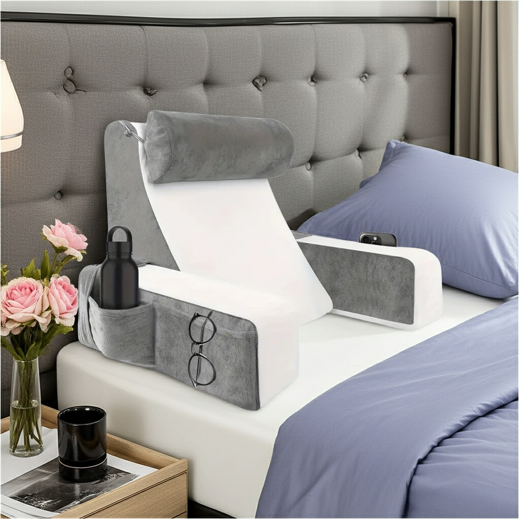 Almohada de lectura ergonómica para cama